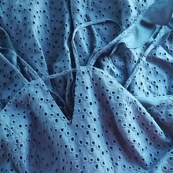 BCBGeneration Halter Fit & Flair Eyelet Knit Dress - Picture 6 of 7